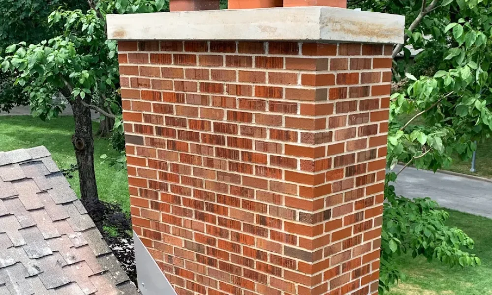 Chimney rebuild and crown pour 2